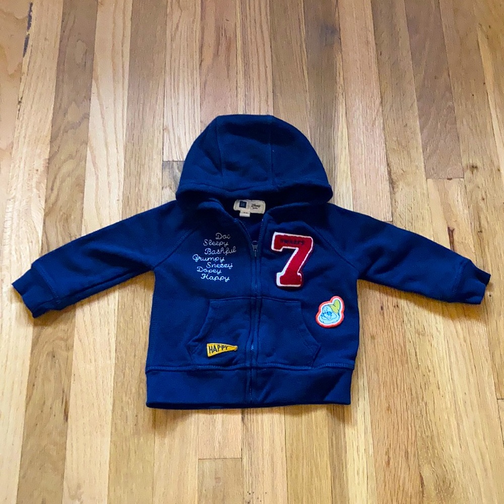 NWOT Gap x Disney 18-24 months Snow White and the 7 Dwarfs unisex hoodie